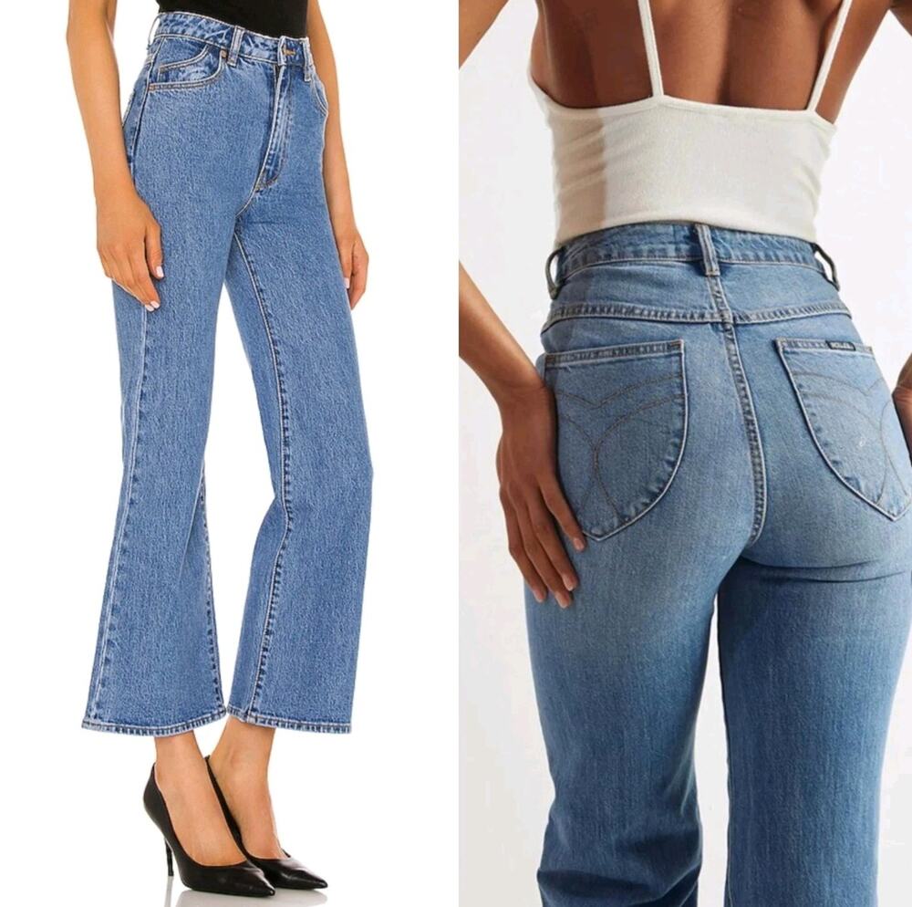 Rolla’s Eastcoast Crop Flare High Rise Jeans size 24
